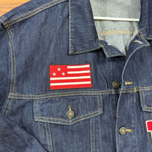 EUC Y2K Vintage Men’s Kappa Nupe Swagg Oversized Streetwear Denim Jacket 4XL‎ - Picture 5 of 7